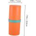 Beavorty Toothbrush Holder Set - 6-Piece Travel Organizer & Toothpaste Grinding Cup - White & Orange - Durable Toothbrush Case & Accessories - Buy Online on GoSupps.com