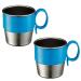 Innobaby Din Din SMART Stainless Steel Cup 9oz (Blue (2 Pack))
