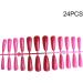 dijiusidy 24 Pieces Nails T Shape Extra Long Full Wrap False Nail Tips Women Decor Fingernail Supply Manicure Accessory red - Buy Online on GoSupps.com
