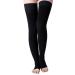Petyoung Compression Stockings High Stockings 23-32 mmHg Relief Support Prevent Varicose Veins XL Black