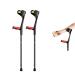1 Pair of Forearm Crutches Crutches for Adults Comfortable Grip Crutches for Walking Heavy Duty Non-Slip Rubber Feet Mobility Aid for Elderly Seniors & Handicap Black Selfless dedication