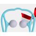 Self-Massage Device by Healifty - Trigger Point Relief for Neck Shoulders Knees & Feet | Sky Blue Manual Massager for Pain Relief - Buy Online on GoSupps.com