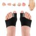 Bunion Corrector for Women & Men Big Toe Orthopedic Bunion Corrector Sock Hallux Valgus Corrector Bunion Socks Toe Straightener for Big Toe Bunion Pain Relief (2*Black)