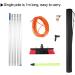 Water Fed Window Cleaning Pole Water Fed Cleaning Kit 5-12m Retractable Cleaning Brush Window Washing Pole 5m Rod/30cm Brush Head 5m Rod 30cm Brush Head - Buy Online on GoSupps.com