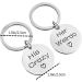 Coheali Valentine's Day Key Trailer Pair Rings - Men's Gifts | Stainless Steel Key Holders for Couples | 3-Piece Set - Buy Online on GoSupps.com