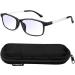 VVDQELLA Blue Light Blocking Reading Glasses for Men & Women - Anti-Glare Scratch-Resistant TR90 Lightweight Frame (Black 1pc 2.00x - Buy Online on GoSupps.com