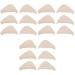 NOLITOY 18 Pairs Half Size Padded Toe Plug Half Forefoot Shoe Pads Foot Braces for Foot Pain Silicone Gel Toe Fillers for Shoes Sponges High Elastic Sponge Men and Women Heel Accessories