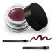 Erinde black gel-eyeliner waterproof long-lasting cream-eyeliner gel highly intensive pigments wiped-proof eyeliner-make-up waterproof eyeliner with 6 eyeliner brushes 07#cinnamon powder