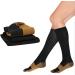 Vest Life Compression Stockings - 2 Pairs Copper Fiber Ankle Support for Circulation - L/XL Black - Buy Online on GoSupps.com
