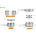 BeGrit Backpacking Camping Cookware Mini Picnic Cooking Mess Kit - 8pcs Set for Hiking - Buy Online on GoSupps.com