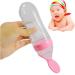 Squeeze Bottle Spoon Baby Feeding Set - 90ml Pink | Silicone Dispensing Feeder for Infant, Newborn & Toddler - Buy Online on GoSupps.com