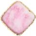 1pc Square Resin Nail Art Painting Gel Palette Golden Edge Polish Agate Mix Stir Crystal Resin Stone Plate Manicure Accessory DIY Tool Mixing Palette - Buy Online on GoSupps.com