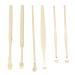 Portable Spiral Ear Wax Removal Tool Set - U Shape Ear Spoon Cleaner (Black/Yellow) - Buy Online on GoSupps.com