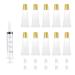 60 Pcs Lip Gloss Tubes, 10 ml / 0.34 Oz Gold Top Lip Gloss Containers Empty, Refillable Soft Cosmetic Squeeze Tubes for DIY Lip Gloss Balm Cosmetic with Free Syringe, Gold 10ml-Gold-60pcs