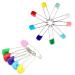 Newsfana Stainless Steel Diaper Pins - Traditional Safety Pin (Assorted Colors) 100PCS - Buy Online on GoSupps.com