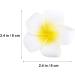 Minkissy 100Pcs 6CM Hawaiian Plumeria Foam Flowers - Artificial Frangipani for DIY Hair Hat Wedding & Beach Party Decor (White) - Buy Online on GoSupps.com