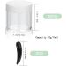 30 Pieces Mini Cosmetic Glass Containers Set - 10ml Lip Balm Jars with Lids & Spatulas Travel Sample Storage for Creams & Nail Art - White - Buy Online on GoSupps.com
