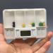 Automatic Pill Organizer - 4 Compartment Tablet Dose with 8 Alarms Intelligent Timer for Daily Use - White - Buy Online on GoSupps.com