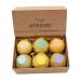 BoBoHome 6 Piece Bath Bombs Set Explosion Ball Deep Sea Bath Salt Body Essential Oil Bath Ball Natural Bubble