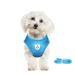 Meioro dog harness with leash reflecting soft padded dogs crockery-active adjustable breast dishes for small medium-sized puppies cat-black vest (azure blue L-breast: 41-46cm) L-breast: 41-46cm azure blue