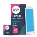 Veet Expert Cold Wax Strips Hair Removal Legs & Body Sensitive Skin 20 Strips each 2 Finish Wipes Expert Wax Strips