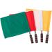SEWACC Referee Flag Set - 4pcs Hand Flags for Soccer Volleyball Football Track - Stainless Steel Pole - Red - Buy Online on GoSupps.com