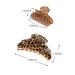 Vintage French Design Hair Claw Clips Set - 4 Pcs Tortoise Shell & Leopard Print Barrettes for Women - Buy Online on GoSupps.com