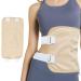 Casting oil pack wrap reusable organic ribination oil set with adjustable straps and storage bags castor oil packs for liver detoxification comfort sleep fit (without oil) (khaki)