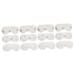 Gatuida Elastic Eye Covers 12 Pcs Plush Eye Mask White Safety Mask Travel Protection Sleeping Eye Shades