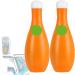 Bowling Blue Bubble Toilet Bowl Cleaner Automatic Long-Lasting Toilet Bowl Cleaner in Bottle Toilet Fresheners Deodorizing & Descaling Toilet Cleaner for Cistern Prevents (2 Pcs)