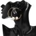 Rumtock Pearl Statement Hoop Earrings - Women's Fashion Lightweight Circle Beaded Earrings - Buy Online on GoSupps.com