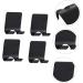 CABILOCK 16 STK Self-Adhesive Razor Hooks | Rustproof Steel Kitchen Utensil & Toothbrush Holder | Black | International Shipping - Buy Online on GoSupps.com