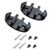 Nylon Kayak Zig Zag Cleats (Black, Pack of 2)