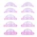 Fellflying Lash Lift Rods Silicone Eyelash Perming Curler with Seashells Design | Self-Adhesive Lash Lift Tool Lash Lifting Pads Lashes Makeup Tools Reusable Silicone for Daily Makeup