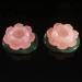 Natural Crystal Rough Crystal Lotus Flower Crystal Stone Natural Pink Rose Quartz Lotus with Crystal Ball Green Leaf Ornaments Handmade Crafts Decor 1pc QINTINYIN 1pc Rose Quartz - Buy Online on GoSupps.com