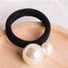 Lurrose 3pcs Pearl Hair Ties - Cotton Stretch Hair Bands for Women & Girls - Stylish Beaded Hair Ropes - Perfect for All Hair Types - Buy Online on GoSupps.com