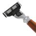 Premium 4-Piece Shaving Set for Men - Manual Razor Stainless Steel Stand Brush & Bowl - International Shipping Available - Buy Online on GoSupps.com