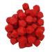 30pcs Scarlet Red Color 14mm Hexagon Silicone Beads Silicone Geometry Spacer Pearl Beads for Mom Jewelry Necklace Making