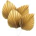 4Pcs Paper Palm Fan Cupcake Topper palm spears for cakes Spear Leaf Cake Insert Supplies Cake Decorations for Birthday Wedding Party(Gold) (cswcmy20220920-0007)