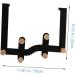 GLEAVI 6 Door Hook Metal Storage Rack Over The Door Towel Rack Over The Door Clothes Hanger Hangers Porch 30X23CM Black - Buy Online on GoSupps.com