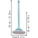 Opilroyn Window Screen Cleaning Brush | Window Glass Cleaning Brush Portable Window Cleaner Tool Window Floor Washing Equipment For Wardrobes Cabinets Sofa Bathroom Doors Blue - Buy Online on GoSupps.com