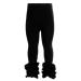 HOOLCHEAN Baby Toddler and Little Girls Cotton Ruffle Leggings 3-4 Years Slim Black