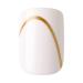 KISS Voguish Fantasy Press On Nails - Glam & Glow White Short Squoval | 28 Nails & Nail Glue Included - Buy Online on GoSupps.com