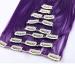 Clip In Hair Extensions - Realistic Purple-Blue Hairpiece 8 Wefts 26 (66cm) 140g - International Shipping - Buy Online on GoSupps.com