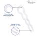Parcelona French Slick Small Clear Wavy Chignon U Shaped Set - 3 Hair Pins - Made in France - Buy Online on GoSupps.com