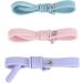 3-Piece Silicone Eyelash Extension Tweezers Set | Soft Skin-Friendly Wrist Band in Violet Pink & Blue | Protects Tweezers & Prevents Accidents - Buy Online on GoSupps.com