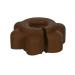Bottle opener flower opening aid screwing aid safe non-slip grip quantity: 4 pieces colour: chocolate brown 4 pieces chocolate brown