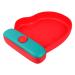 Zerodeko Decorative Dinnerware 1pc Christmas Glove Plate Gloves Flatware Dried Fruit Tray Fruit Plates Storage Basin Child Food 21x17cm Red