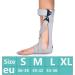 Adjustable Foot and Ankle Orthosis Support Brace for Foot Drop Rehabilitation - Small Left Size | Ideal for Hemiplegia & Stroke Recovery - Buy Online on GoSupps.com