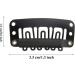 Metal Snap Clips for Hair Extensions U-Shape Wig Clips with Soft Rubber DIY Hair Extension Accessories in Black - Buy Online on GoSupps.com